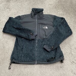 The North Face Summit Series Denali Fuzzy Fleece Jacket Women XS Blue Full Zip